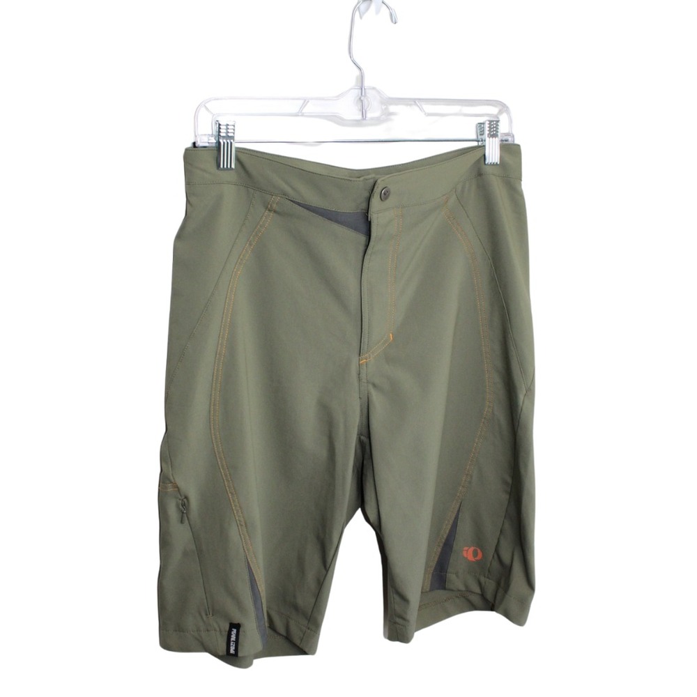 Pearl Izumi Mens‎ Olive Green Cycling Bike Pocket Shorts Size Small